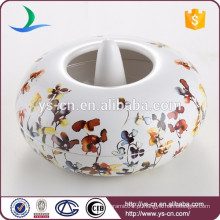 Atacado Floral &amp; Plantas Decal Ceramic Aroma Burner